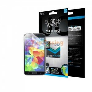 Anti Gores Screen Protector Samsung Galaxy S5: ScreenWard Ultra Clear (Kode: SS001)